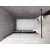 Mexen Kioto+ Shower wall with shelf Walk-in 70 x 200 cm, black ombre 8 mm, gun metal - 800-070-121-95-76