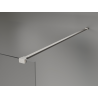 Mexen Kioto+ shower screen with shelf Walk-in 80 x 200 cm, ombre black 8 mm, brushed nickel - 800-080-121-97-76
