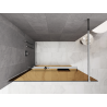 Mexen Kioto+ shower screen with shelf Walk-in 80 x 200 cm, bronze 8 mm, chrome - 800-080-121-01-32