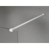 Mexen Kioto+ shower wall with shelf Walk-in 130 x 200 cm, bronze 8 mm, white - 800-130-121-20-32
