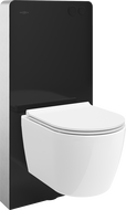 Mexen Carmen WC Surface-Mounted Set Tex Air G Pneumatic Frame with Tornado WC Bowl and Soft-Close Seat, White - 615030880500TA