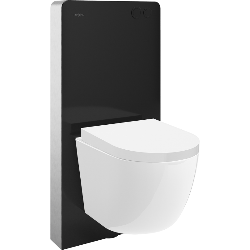 Mexen Lena WC Surface-mounted Kit with Pneumatic Frame Tex Air G with WC Bowl and Soft-close Seat, White - 615030220200A-70