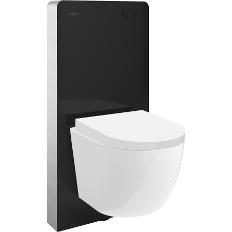 Mexen Lena surface-mounted WC set Tex Air G pneumatic frame with Tornado WC bowl and white soft-close seat - 615030220200TA-70