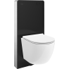 Mexen Lena surface-mounted toilet set with pneumatic frame Tex Air G with toilet bowl and soft-close seat, white