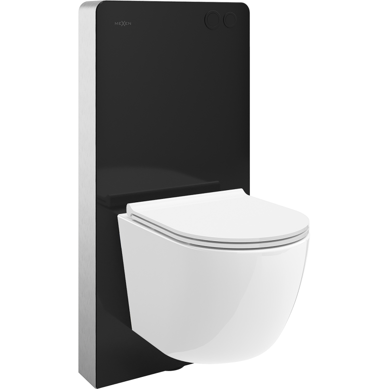 Mexen Lena WC Wall-mounted Set Pneumatic Frame Tex Air G with Tornado WC Bowl and Soft-close Seat White - 615030220500TA-70