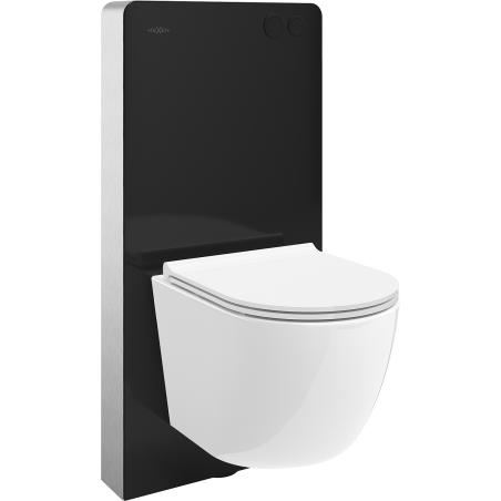 Mexen Lena WC Wall-mounted Set Pneumatic Frame Tex Air G with Tornado WC Bowl and Soft-close Seat White - 615030220500TA-70
