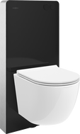 Mexen Lena WC Wall-mounted Set Pneumatic Frame Tex Air G with Tornado WC Bowl and Soft-close Seat White - 615030220500TA-70
