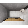 Mexen Kioto+ shower wall with shelf Walk-in 90 x 200 cm, bronze 8 mm, gun metal - 800-090-121-95-32