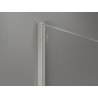 Mexen Kioto+ shower wall with shelf Walk-in 100 x 200 cm, bronze 8 mm, brushed nickel - 800-100-121-97-32