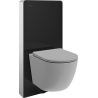 Mexen Lena surface-mounted WC set with Tex Air G pneumatic frame, WC bowl, and soft-close seat, light gray matte