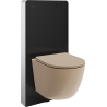 Mexen Lena WC Surface-Mounted Set with Pneumatic Frame Tex Air G with WC Bowl and Soft-Close Seat, Matte Cappuccino