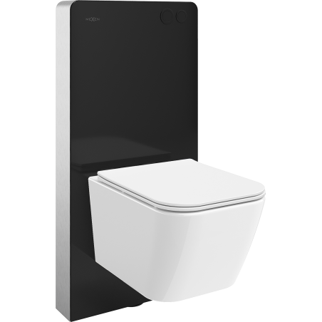 Mexen Madox WC Surface-Mounted Set with Pneumatic Frame Tex Air G, WC Bowl, and Soft-Close Seat, White - 615030154000A-70