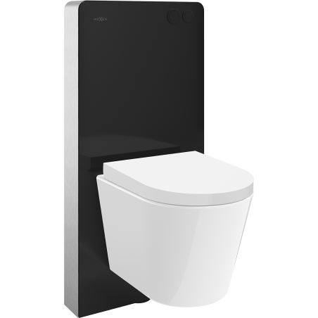 Mexen Rico WC Surface-Mounted Set Pneumatic Frame Tex Air G with Toilet Bowl and Soft-Close Seat, White - 615030720200A-70