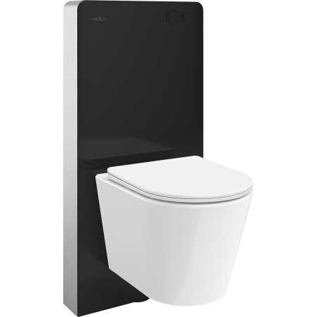 Mexen Rico Tex Air G Pneumatic Frame Surface Mounted WC Set with Tornado WC Bowl and Soft-Closing White Seat - 615030720300TA-70