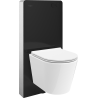 Mexen Rico WC Surface-mounted Set with Tex Air G Pneumatic Frame, WC Bowl and Soft-close Toilet Seat, White - 615030720500A-70