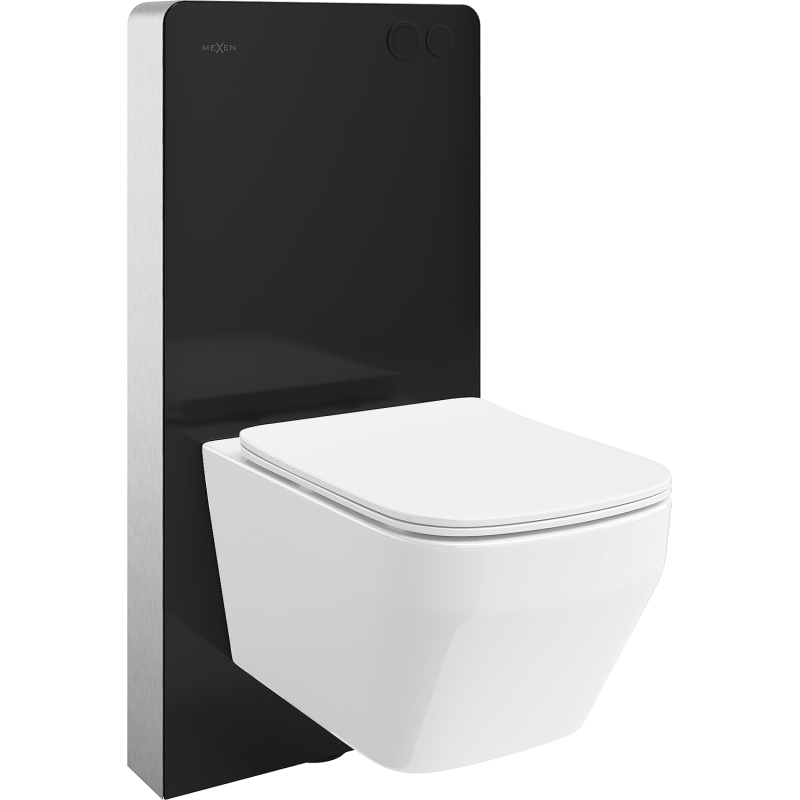 Mexen Riva WC Surface-Mounted Set Tex Air G Pneumatic Frame with Tornado Toilet Bowl and Soft-Close Seat White