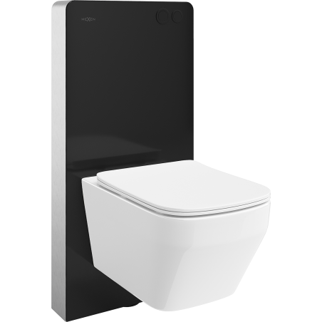 Mexen Riva WC Surface-Mounted Set Tex Air G Pneumatic Frame with Tornado Toilet Bowl and Soft-Close Seat White
