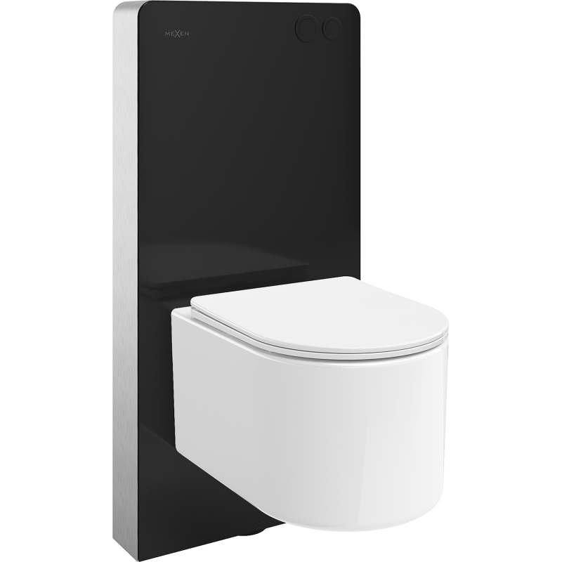 Mexen Sofia surface-mounted WC set Tex Air G pneumatic frame with WC bowl Tornado and soft-close seat, white - 615030540300TA