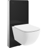 Mexen Timo surface-mounted WC set with pneumatic frame Tex Air G with Tornado WC bowl and soft-close seat, white -