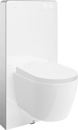 Mexen Carmen surface-mounted WC set with Tex Air G pneumatic frame, Tornado WC bowl, and soft-close seat, white - 615030880200TA