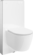 Mexen Carmen surface-mounted WC set with Tex Air G pneumatic frame, Tornado toilet bowl, and soft-close seat, white -