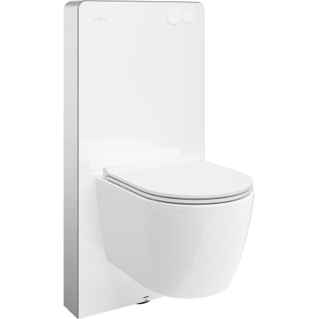 Mexen Carmen Tex Air G Pneumatic Frame Surface-Mounted WC Set with Toilet Bowl and Soft-Close Seat, White - 615030880500A-20
