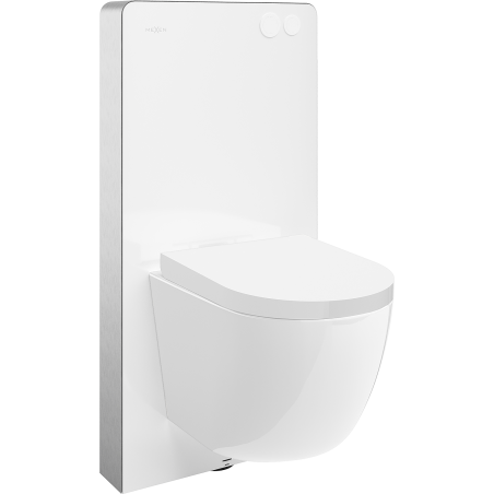 Mexen Lena surface-mounted WC set with Tex Air G pneumatic frame, WC bowl, and soft-close seat, white - 615030220200A-20