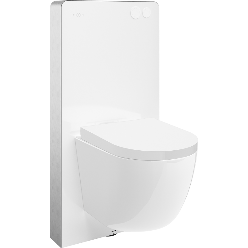 Mexen Lena WC Surface-Mounted Set Tex Air G Pneumatic Frame with Tornado WC Bowl and Soft-Close White Seat - 615030220200TA-20