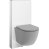 Mexen Lena WC Surface-mounted Set with Pneumatic Frame Tex Air G with Toilet Bowl and Soft-close Seat, Light Gray Matte