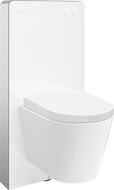 Mexen Rico WC Surface-Mounted Set Tex Air G Pneumatic Frame with Tornado Toilet Bowl and Soft-Close Seat White