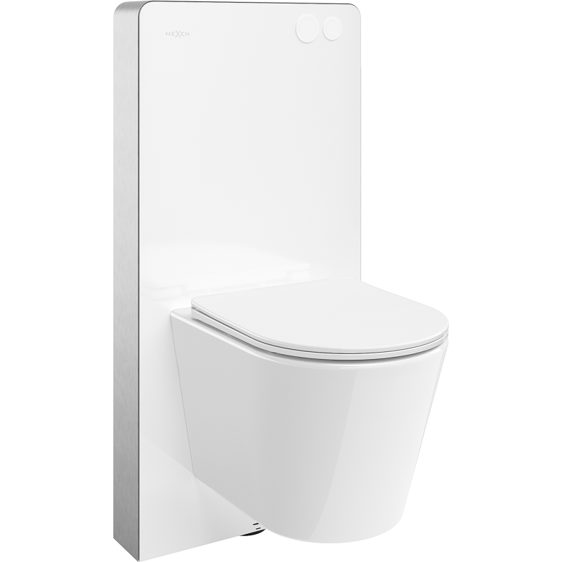 Mexen Rico surface-mounted WC set with Tex Air G pneumatic frame, WC bowl, and soft-close seat, white - 615030720300A-20