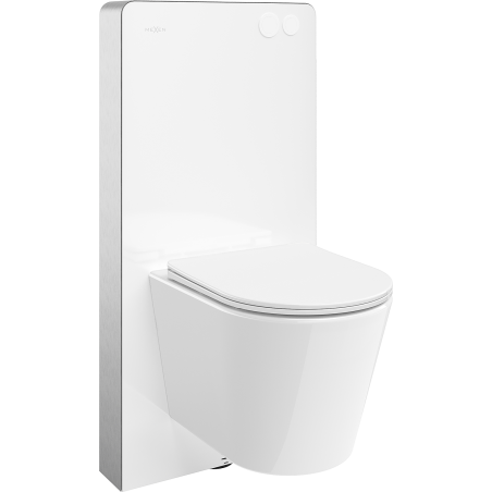 Mexen Rico surface-mounted WC set with Tex Air G pneumatic frame, WC bowl, and soft-close seat, white - 615030720300A-20