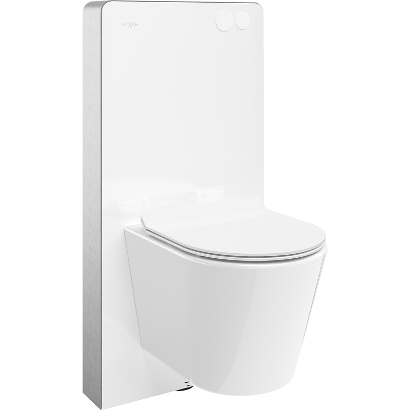 Mexen Rico surface-mounted WC set with pneumatic Tex Air G frame, WC Tornado bowl and white soft-closing seat