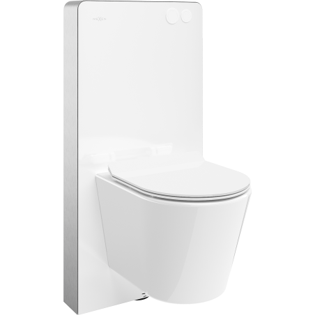 Mexen Rico surface-mounted WC set with pneumatic Tex Air G frame, WC Tornado bowl and white soft-closing seat