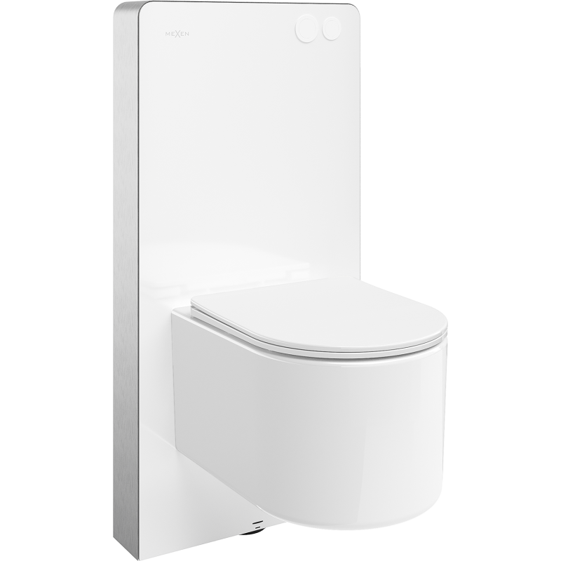 Mexen Sofia surface-mounted WC set with Tex Air G pneumatic frame, toilet bowl and soft-closing seat, white - 615030540300A-20