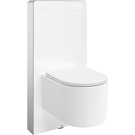 Mexen Sofia surface-mounted WC set with Tex Air G pneumatic frame, toilet bowl and soft-closing seat, white - 615030540300A-20