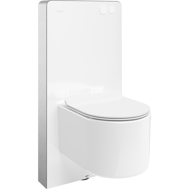 Mexen Sofia WC Surface-Mounted Set Pneumatic Frame Tex Air G with Toilet Bowl and Soft-Close Seat, White - 615030544000A-20
