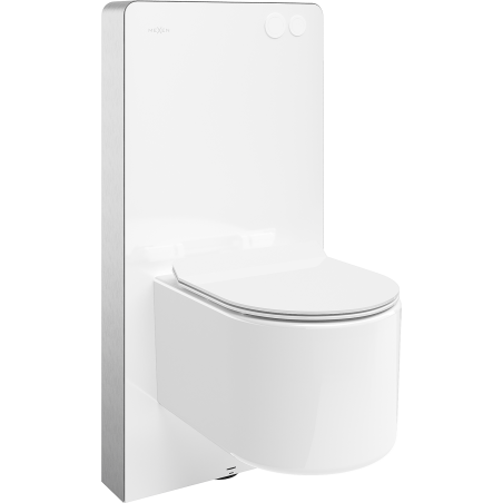 Mexen Sofia WC Surface-Mounted Set Pneumatic Frame Tex Air G with Toilet Bowl and Soft-Close Seat, White - 615030544000A-20