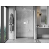 Mexen Mist-B swing shower door 100 cm, transparent, white - 8A2-100-001-20-00