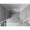 Mexen Mist-B swing shower door 100 cm, transparent, white - 8A2-100-001-20-00