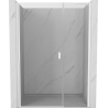 Mexen Mist-B swing shower door 105 cm, transparent, white - 8A2-105-001-20-00