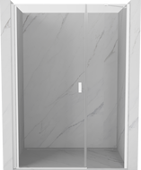 Mexen Mist-B swing shower door 110 cm, transparent, white - 8A2-110-001-20-00