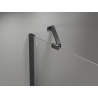 Mexen Mist-B swing shower doors 120 cm, transparent, brushed gun gray - 8A2-120-001-66-00