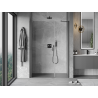Mexen Mist-B swing shower doors 120 cm, transparent, brushed gun gray - 8A2-120-001-66-00