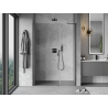 Mexen Mist-B swing shower door 100 cm, transparent, gun metal - 8A2-100-001-95-00
