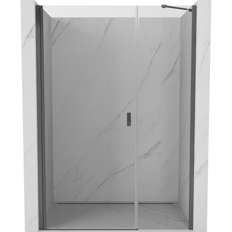 Mexen Mist-B hinged shower door 120 cm, transparent, gun metal - 8A2-120-001-95-00