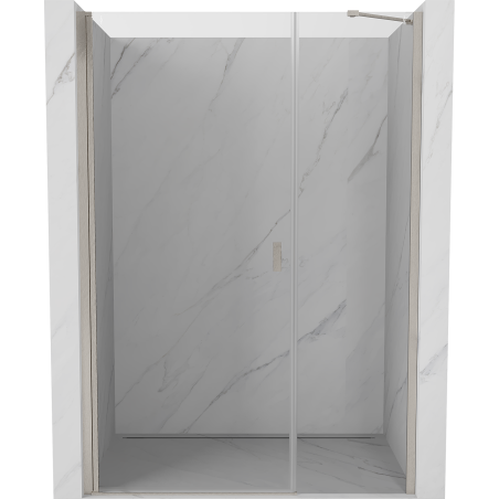 Mexen Mist-B swing shower door 95 cm, transparent, brushed nickel - 8A2-095-001-97-00
