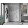 Mexen Mist-B swing shower door 95 cm, transparent, brushed nickel - 8A2-095-001-97-00