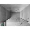 Mexen Mist-B swing shower door 100 cm, transparent, brushed nickel - 8A2-100-001-97-00
