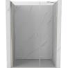 Mexen Mist-B swing shower door 100 cm, transparent, brushed nickel - 8A2-100-001-97-00
